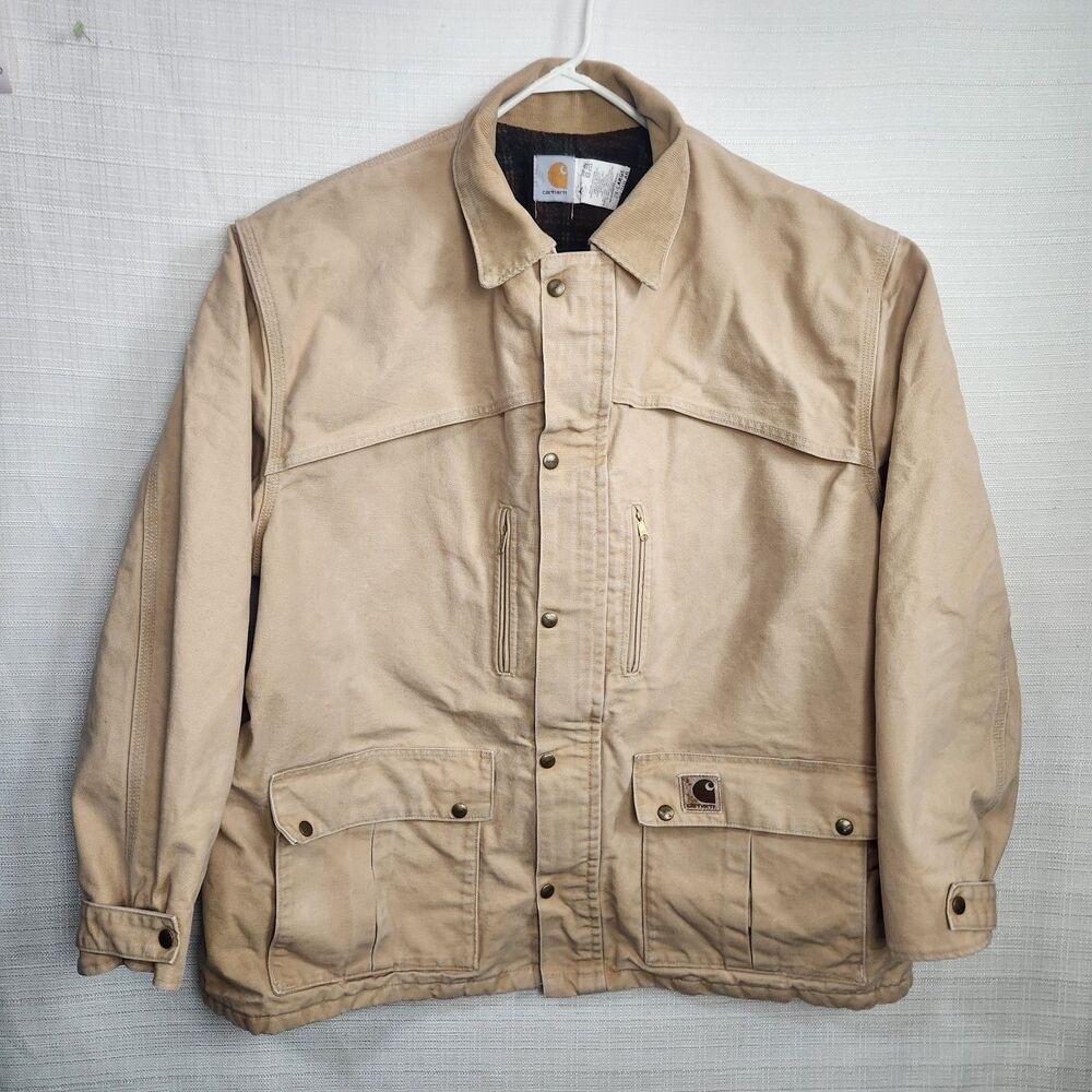 Carhartt Jacket 2XL Blanket Lined Duck Canvas Chore Barn Field Coat 90s Union